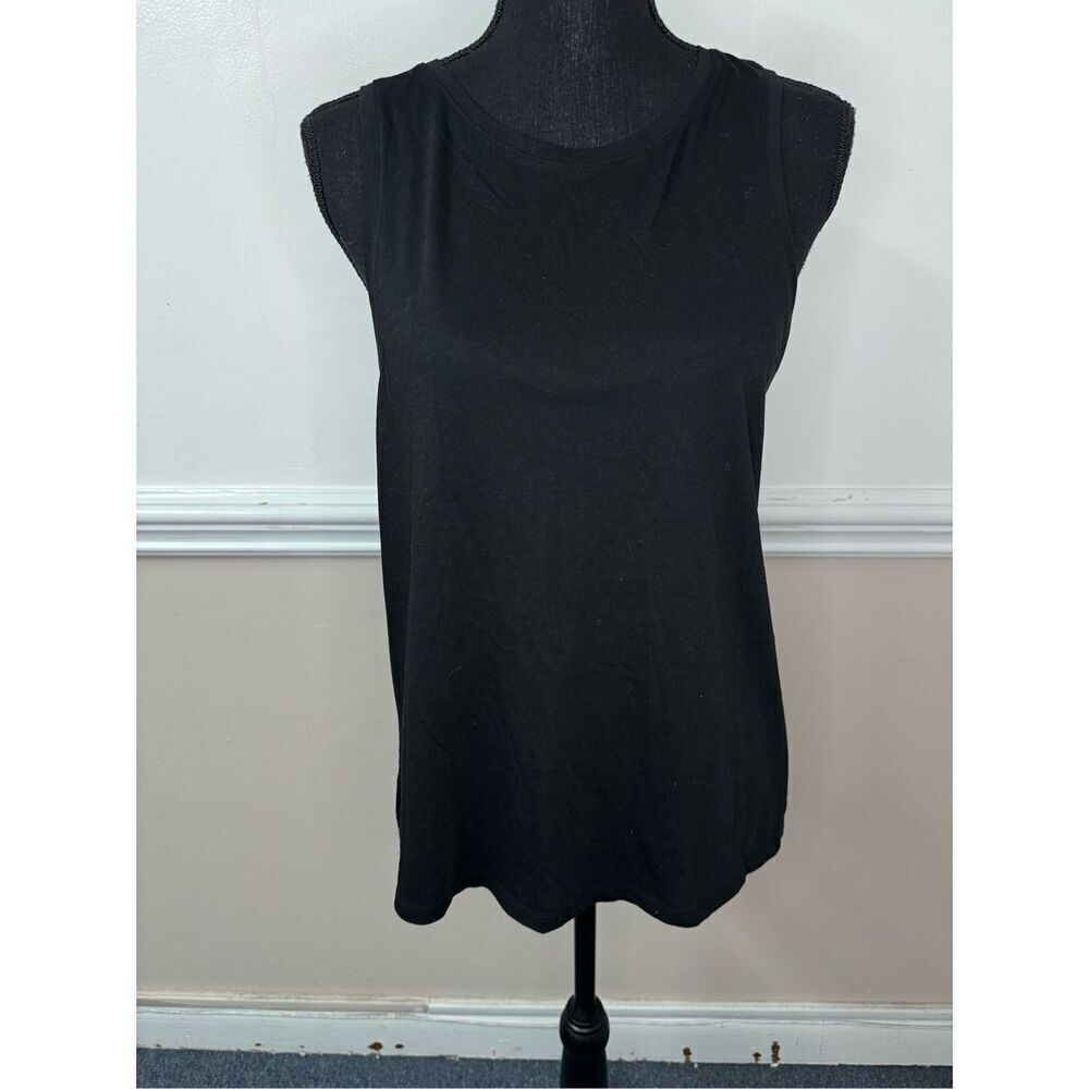 Victoria’s Secret Sport Black Open Back Tank Top Size Large